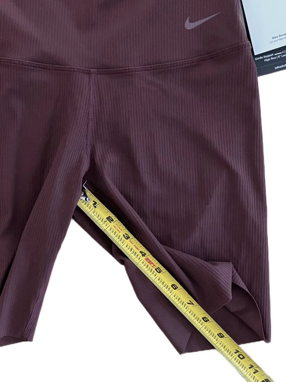 NWT Nike Zenvy Rib Gentle-Support High Waisted Women's S 8